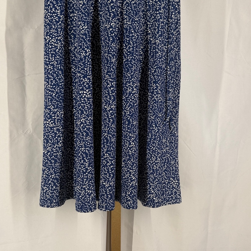 KAILEIGH Kaela Faux Wrap Knit Dress - Navy Blue - Small - Picture 5 of 11